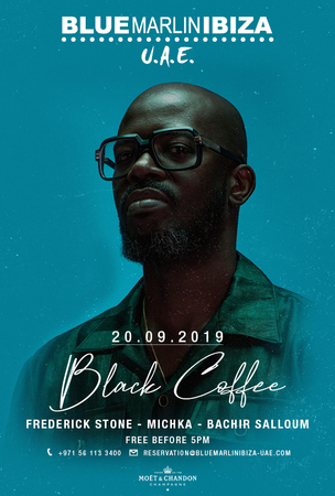 Black Coffee at Blue Marlin Ibiza UAE, Ghantoot, Abu Dhabi, United Arab Emirates