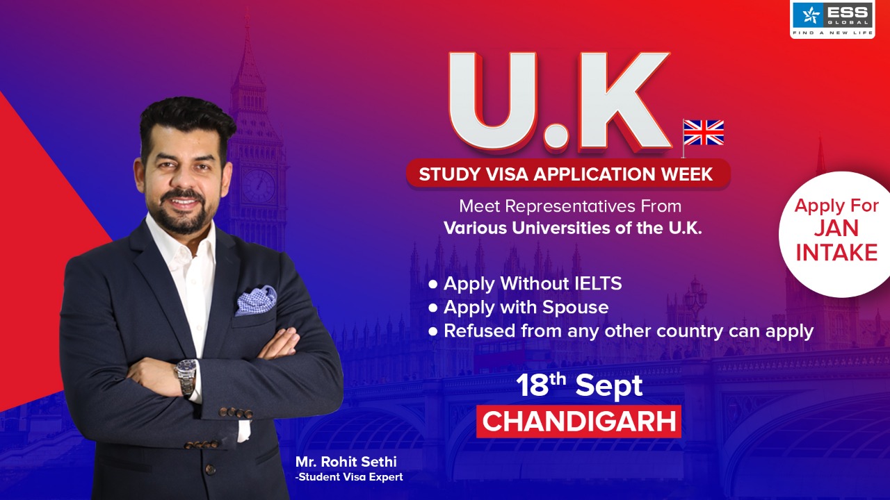 UK Study Visa Application Week, Chandigarh, India