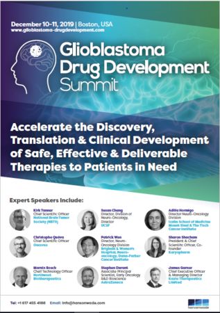 Glioblastoma Drug Development Summit 2019, Boston, Massachusetts, United States