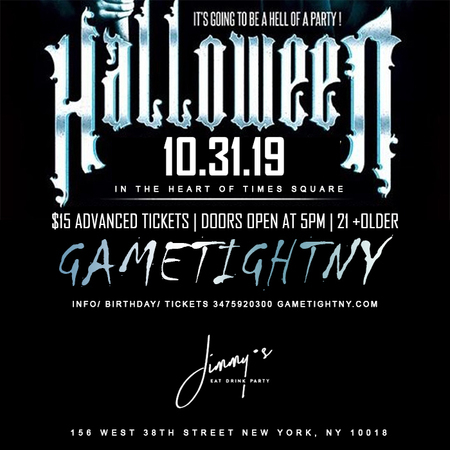 Jimmy's NYC Halloween party 2019 only $15, New York, United States