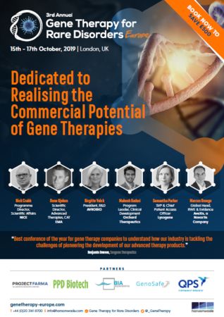 Gene Therapy for Rare Disorders Europe Summit, London, United Kingdom