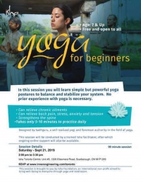 [FREE] Yoga For Beginners on Saturday Sept 21. 2019 at 2.00 pm, Scarborough