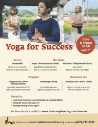 [FREE] Yoga For Success on Sun Sep 22, 2019 at 3:30 p.m, Markham