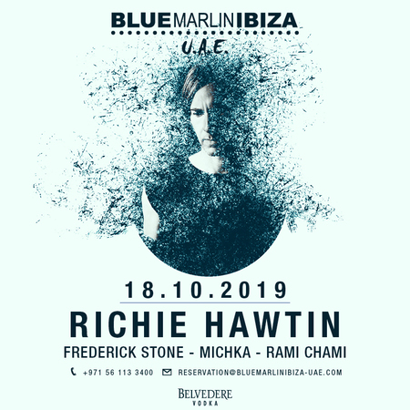 Richie Hawtin at Blue Marlin Ibiza UAE, Ghantoot, Abu Dhabi, United Arab Emirates