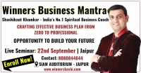 Business Motivational Seminar in Jaipur by Shashikant Khamkar