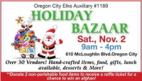 Oregon City Elks Auxiliary #1189 Holiday Bazaar