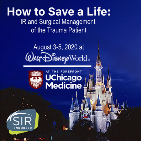 IR and Surgical Management of the Trauma Patient at Disney Aug 3-5, 2020, Orange, Florida, United States