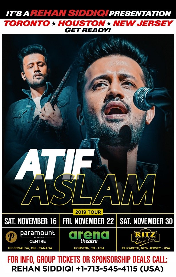 Atif Aslam Live Concert 2019 Houston, Houston, Texas, United States