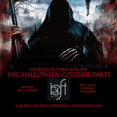Loft 51 NYC Saturday Openbar Halloween Costume party 2019, New York, United States
