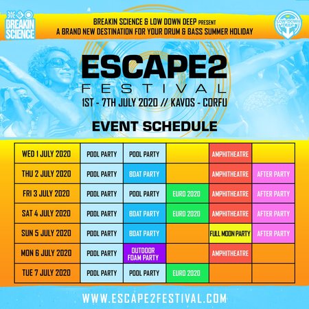 Escape2 Festival - Corfu 2020, Kavos, Greece