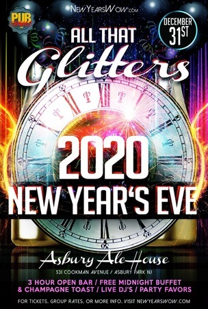 "All That Glitters" New Year's Eve 2020 at Asbury Ale House (Asbury Park), Asbury Park, New Jersey, United States