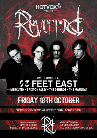 Reverted live at 93 Feet East, London w/ Mercutio and more, Greater London, England, United Kingdom