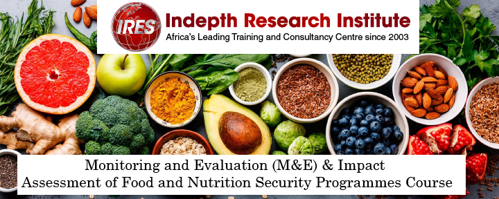 Be part of our Monitoring and Evaluation (M&E) of Food Security and Nutrition programs workshops this October| Register Today, Nairobi, Kenya
