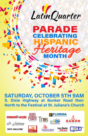 Latin Quarter WPB Hispanic Heritage Month Parade, West Palm Beach, Florida, United States
