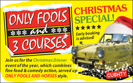 Only Fools and 3 Courses XMAS Special Dinner Cannock, Cannock, Staffordshire, United Kingdom