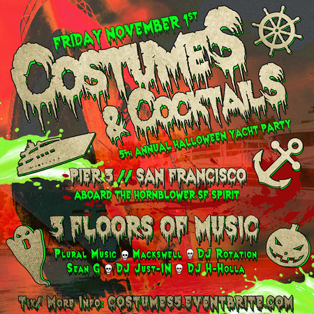 Costumes and Cocktails 5th annual Halloween Yacht Party, San Francisco, United States