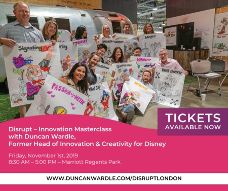 Innovation Masterclass London 2019 - with former Disney Head of Innovation, London, England, United Kingdom