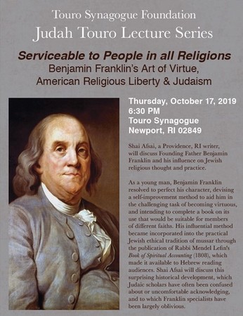 Lecture Benjamin Franklin's Art of Virtue and its impact on Jewish Thought, Newport, Rhode Island, United States