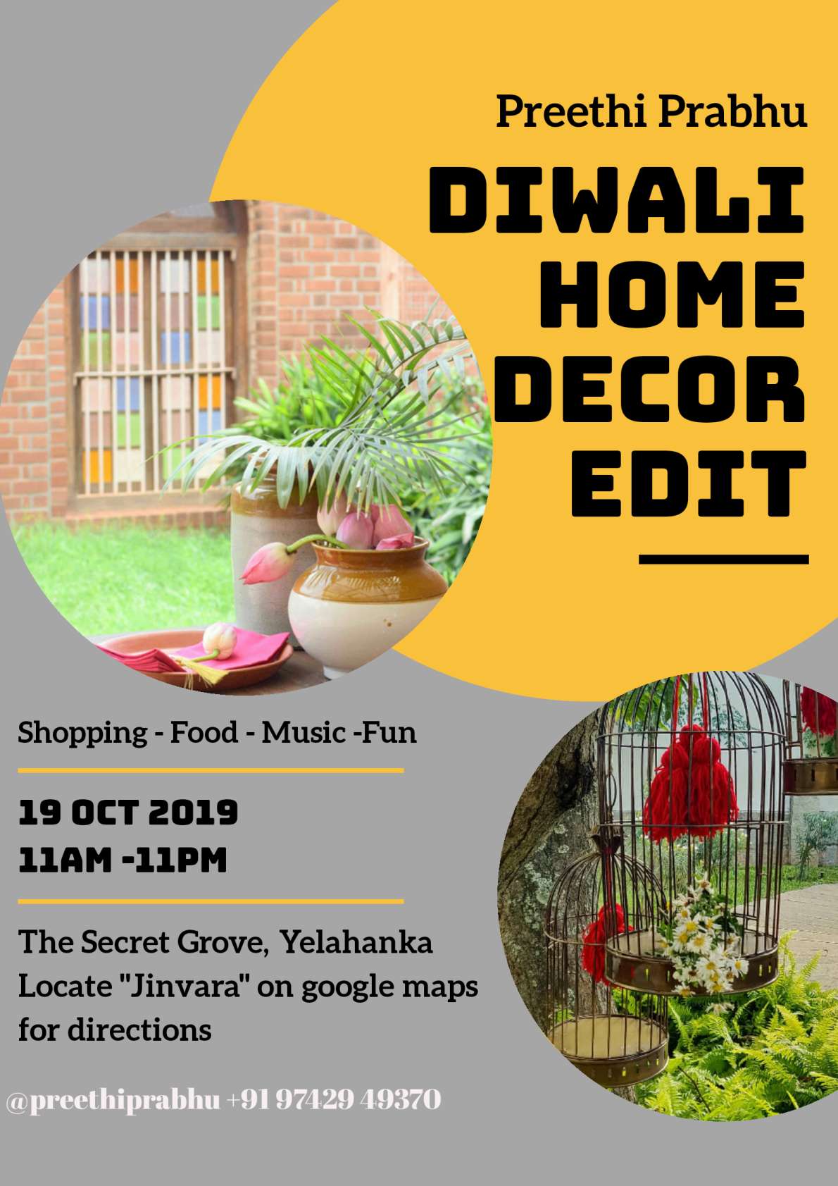 Preethi Prabhu Diwali Home Decor Edit, Bangalore, Karnataka, India