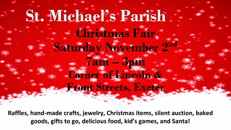 St. Michael Parish Christmas Fair, Exeter, New Hampshire, United States