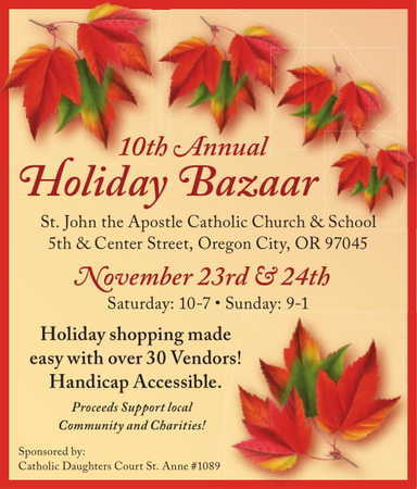 10th Annual Holiday Bazaar, Oregon City, Oregon, United States