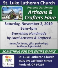 St. Luke Lutheran Church Artisans & Crafters Faire