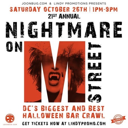 Nightmare on M Street Washington DC Halloween Bar Crawl 2019, Washington, United States