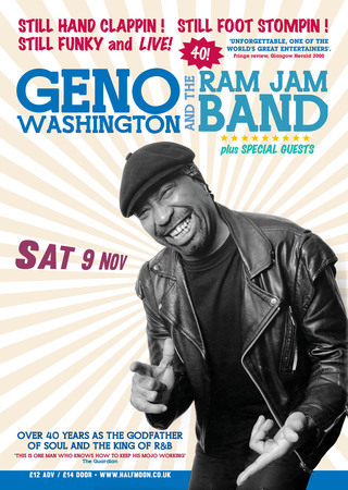 Geno Washington and the Ram Jam Band 55th Anniversary Live at Half Moon 9 Nov, Greater London, England, United Kingdom