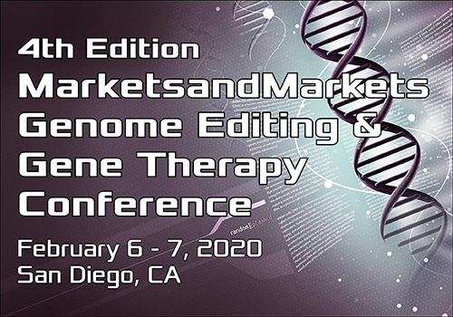 4th Edition MarketsandMarkets Genome Editing & Gene Therapy Conference, San Diego, California, United States