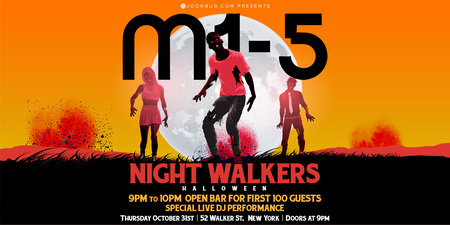 The official M1-5 New York Halloween party 10/31, New York, United States