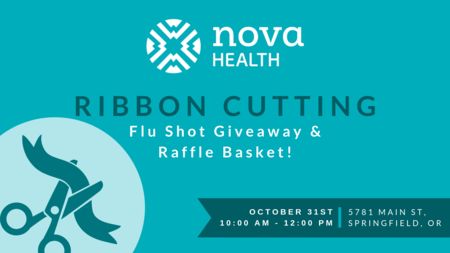 Ribbon Cutting/Flu Shot Giveaway, Springfield, Oregon, United States