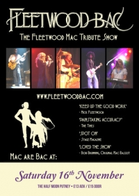Fleetwood Bac: Fleetwood Mac Tribute Band Live at Half Moon London 16th Nov