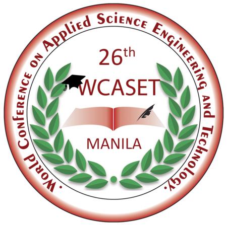 26th World Conference on Applied Science Engineering and Technology, Metro Manila, Philippines, Philippines