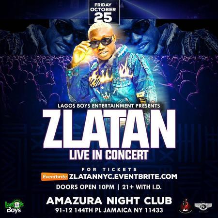Zlatan LIVE IN NYC ‼ Friday oct 25th, New York, United States