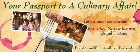 10th Annual Boca Raton Wine and Food Festival Sat Nov 9th Sanborn Square Park, Boca Raton, Florida, United States