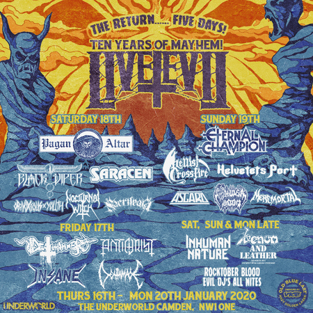 Live Evil Festival 2020 - Five Days of Heavy Metal Mayhem, Greater London, England, United Kingdom