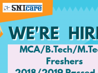 we are recruiting M.Tech, B.Tech , Msc. and MCA 2018/2019 Passed out candidates to work on Java/ Dot Net / Cloud Computing / Networking  Technologies.  We are hiring 30 candidates. If interested please share your Resume to hr@snicare.com