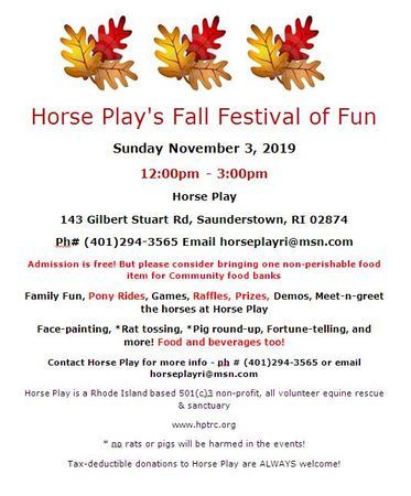 Horse Play's Fall Festival of Fun, Saunderstown, Rhode Island, United States