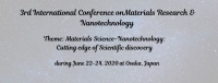 3rd International Conference on Materials Research & Nanotechnology