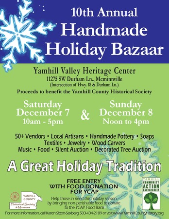 10th Annual Handmade Holiday Bazaar, Yamhill, Oregon, United States