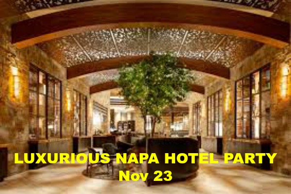 Luxurious Napa Hotel Singles Party, Napa, California, United States