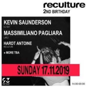 Reculture 2nd Birthday - Kevin Saunderson + Massimiliano Pagliara, London, United Kingdom
