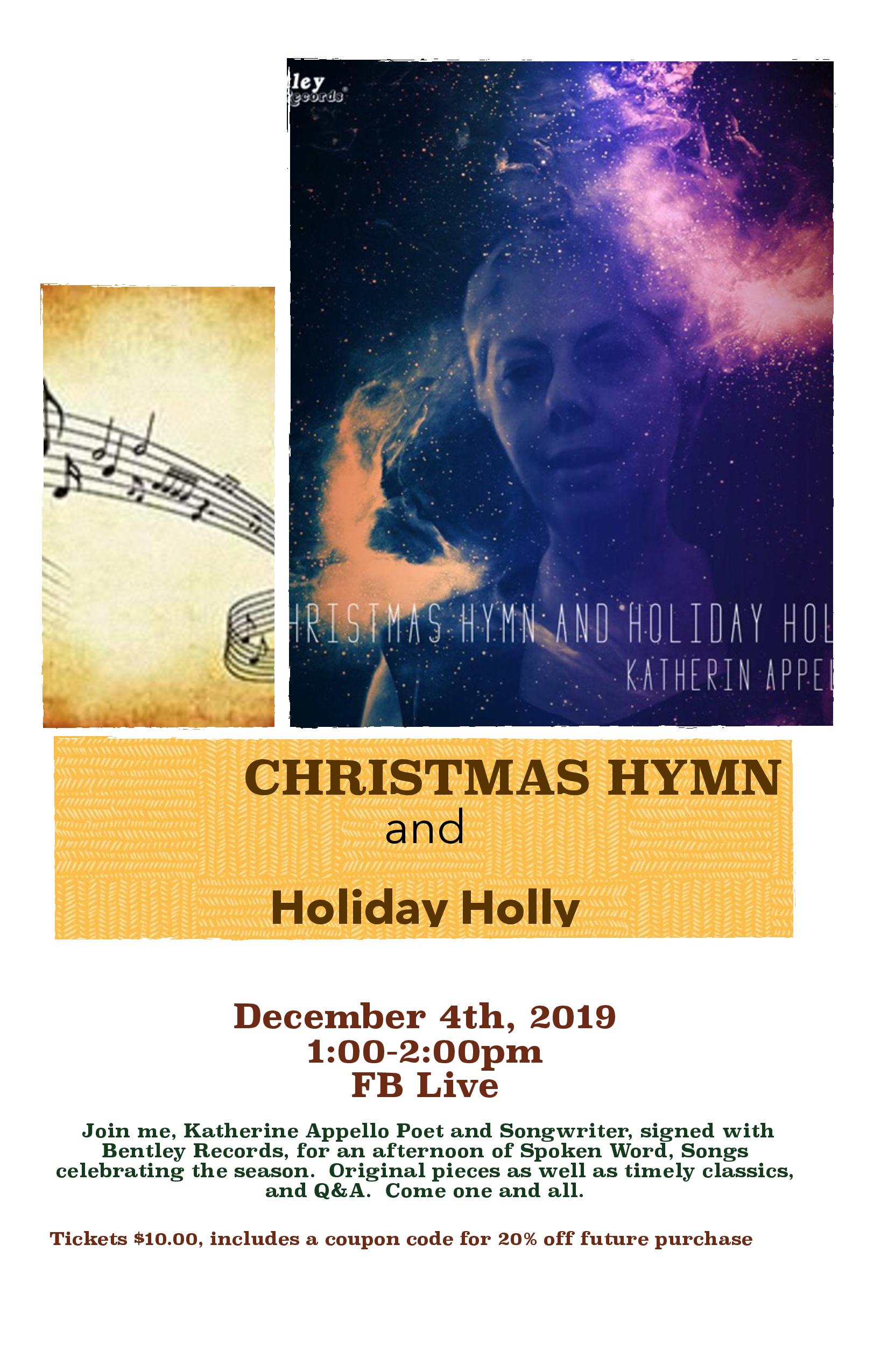 Christmas Hymn And Holiday Holly With Katherine Appello, New York, United States