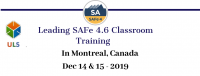 Leading SAFe 4.6 Certification Training in Montreal, Canada