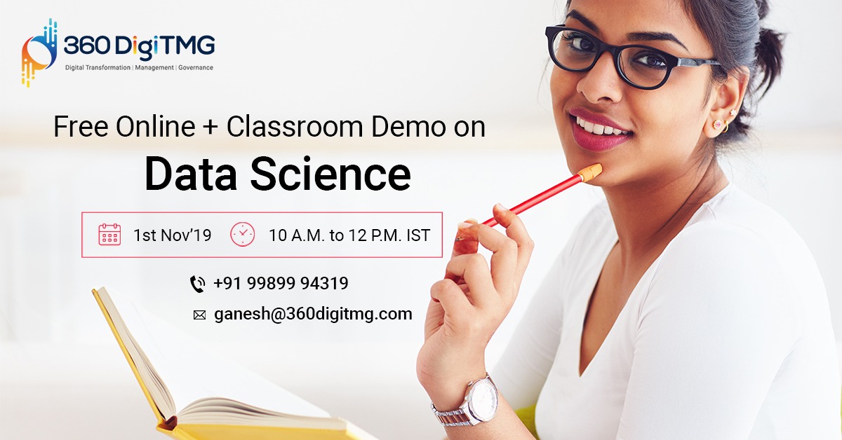 Free Online & Classroom Demo On Data Science, Hyderabad, Telangana, India
