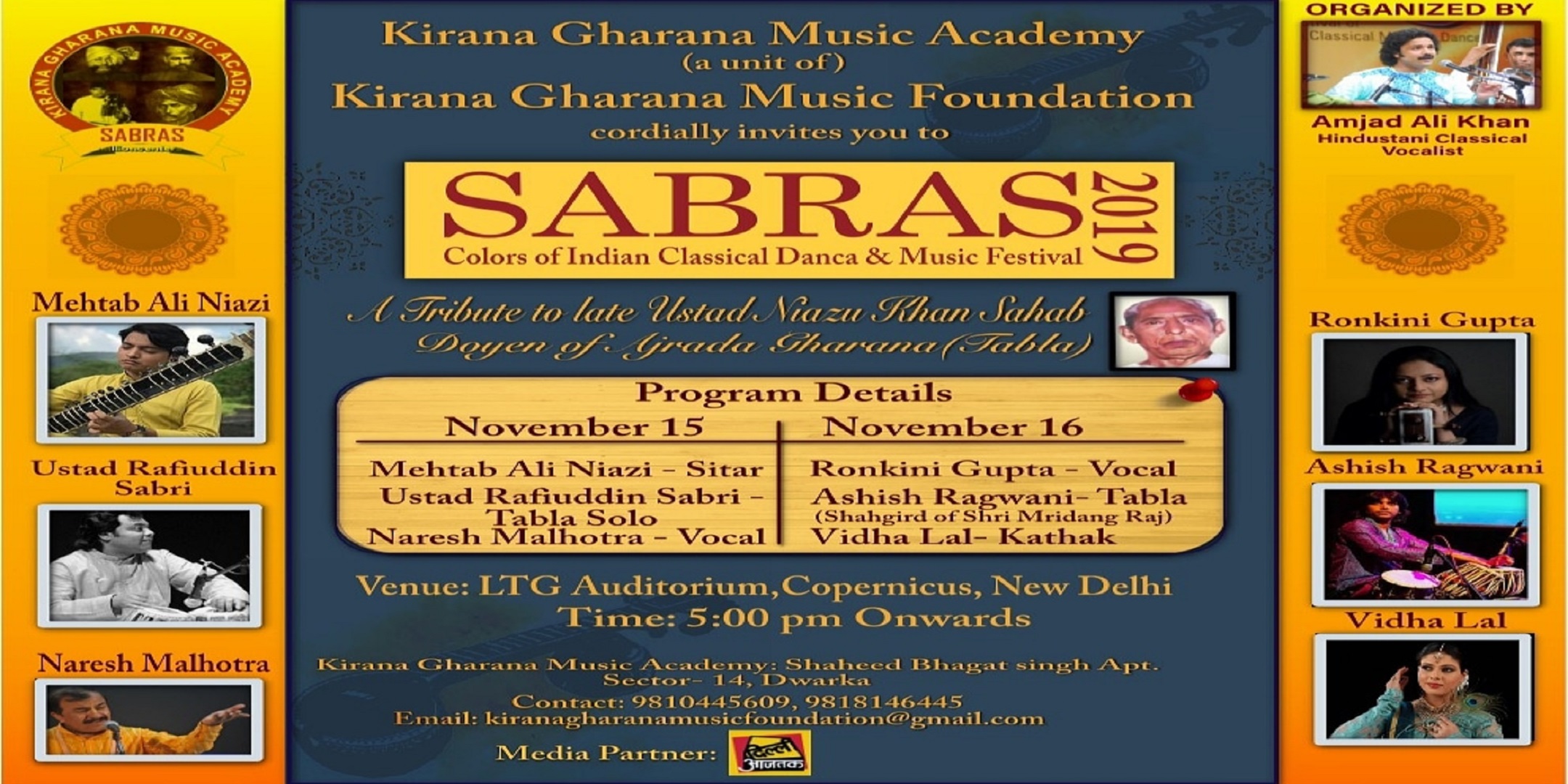 Sabras Music and Dance Festival 2019, Central Delhi, Delhi, India