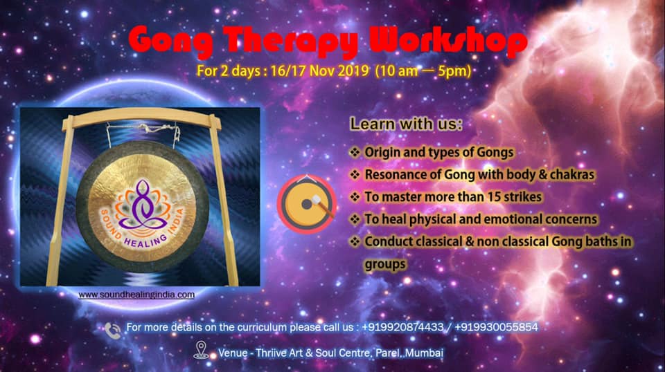 Gong Therapy Workshop by Sound Healing India, Mumbai, Maharashtra, India