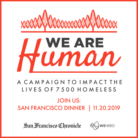 We Are Human Dinner - 100% of Ticket Price Goes to Support Homeless, San Francisco, California, United States