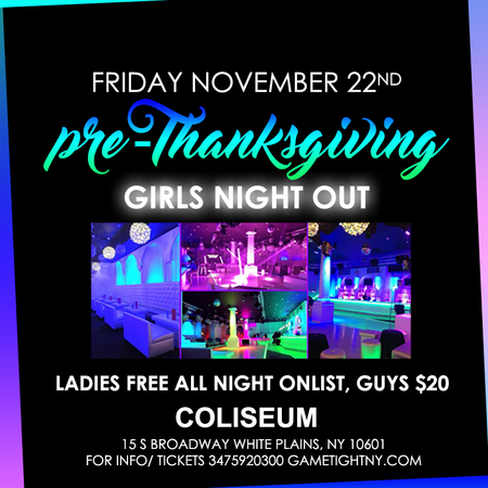 Coliseum White Plains Pre-Thanksgiving party 2019, Westchester, New York, United States