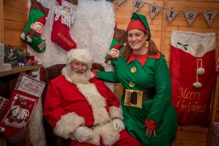 Visit Father Christmas at St Tydfil Shopping Centre, Merthyr Tydfil, Wales, United Kingdom